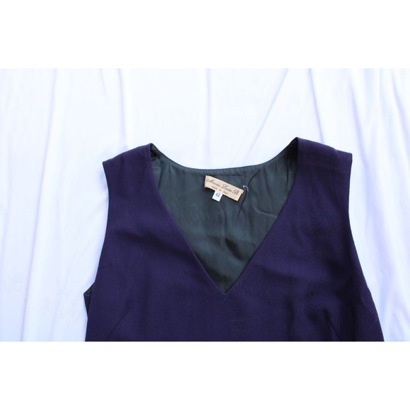 Maria Luisa B Purple Sleeveless Shell Top Size 42 Vintage Italy 88007 Y2K - Picture 2 of 5
